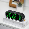 Smart LED Alarm Clock – Voice Control, Temperature, Date & Week Display with Dual Alarms, Night Mode & Snooze