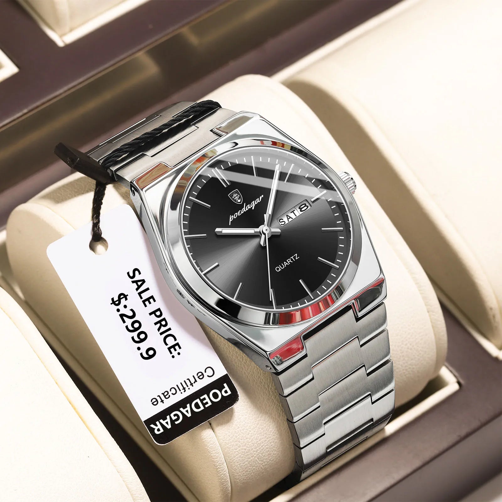 POEDAGAR Signature Luxury Watch – Classic Men’s Designer Timepiece