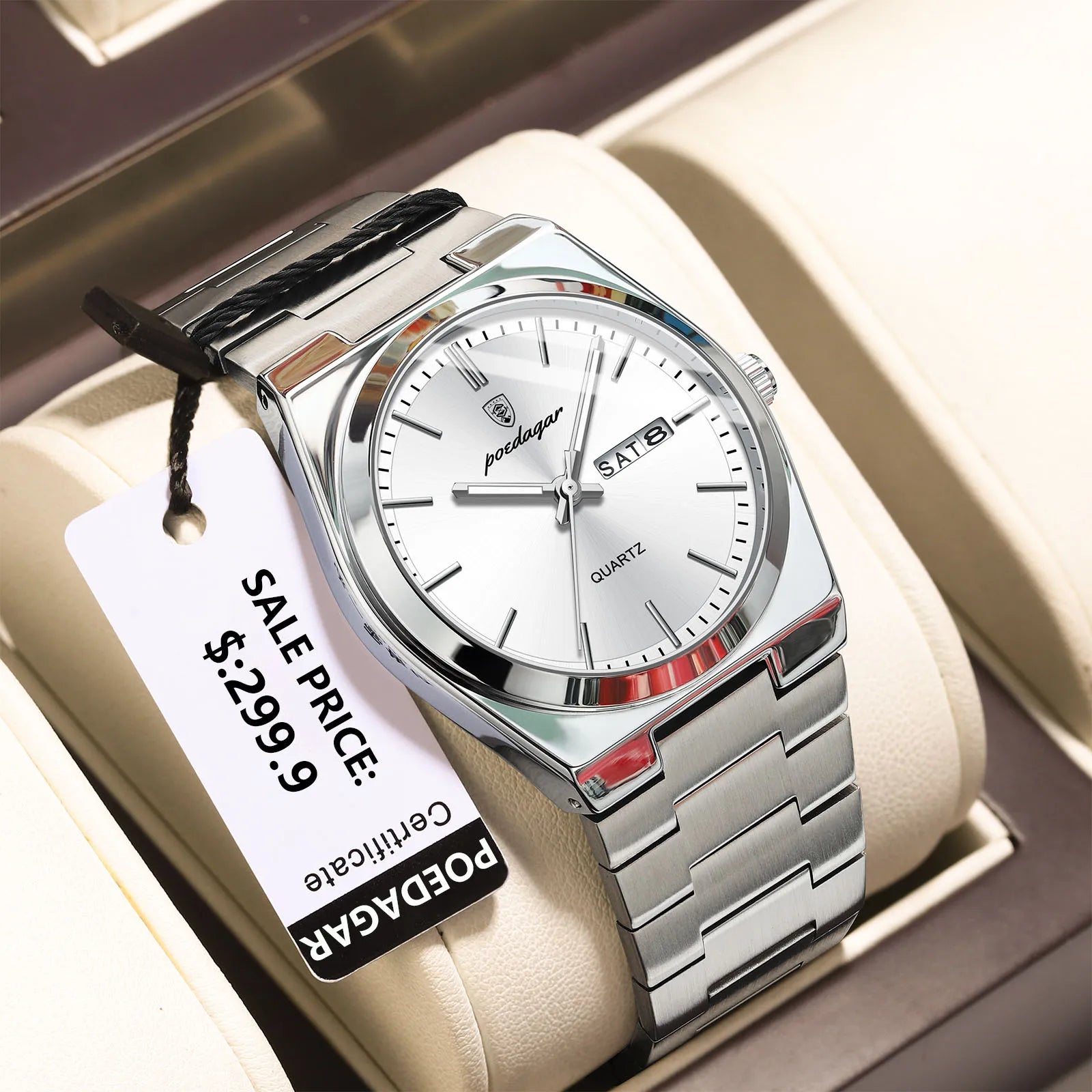 POEDAGAR Signature Luxury Watch – Classic Men’s Designer Timepiece
