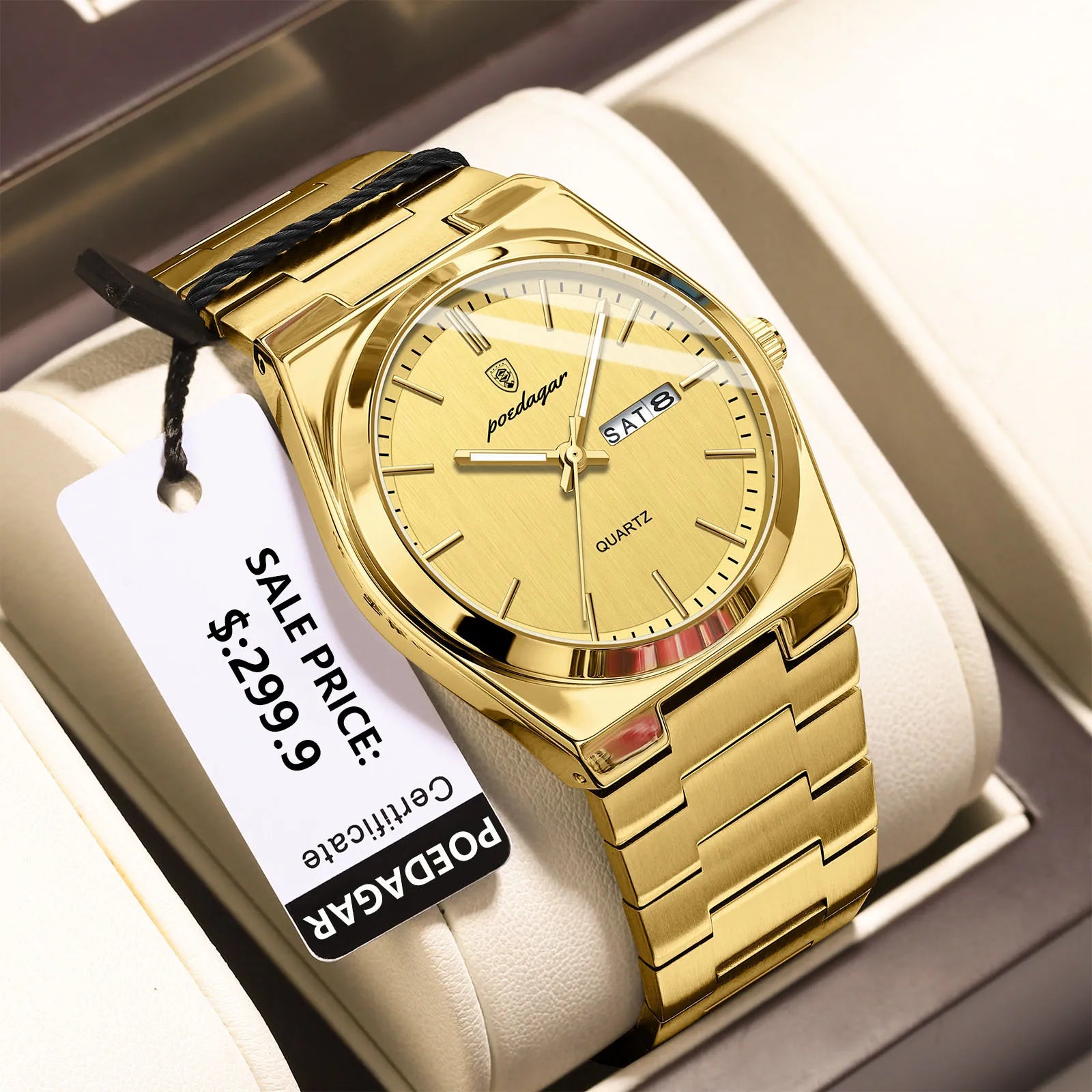 POEDAGAR Signature Luxury Watch – Classic Men’s Designer Timepiece