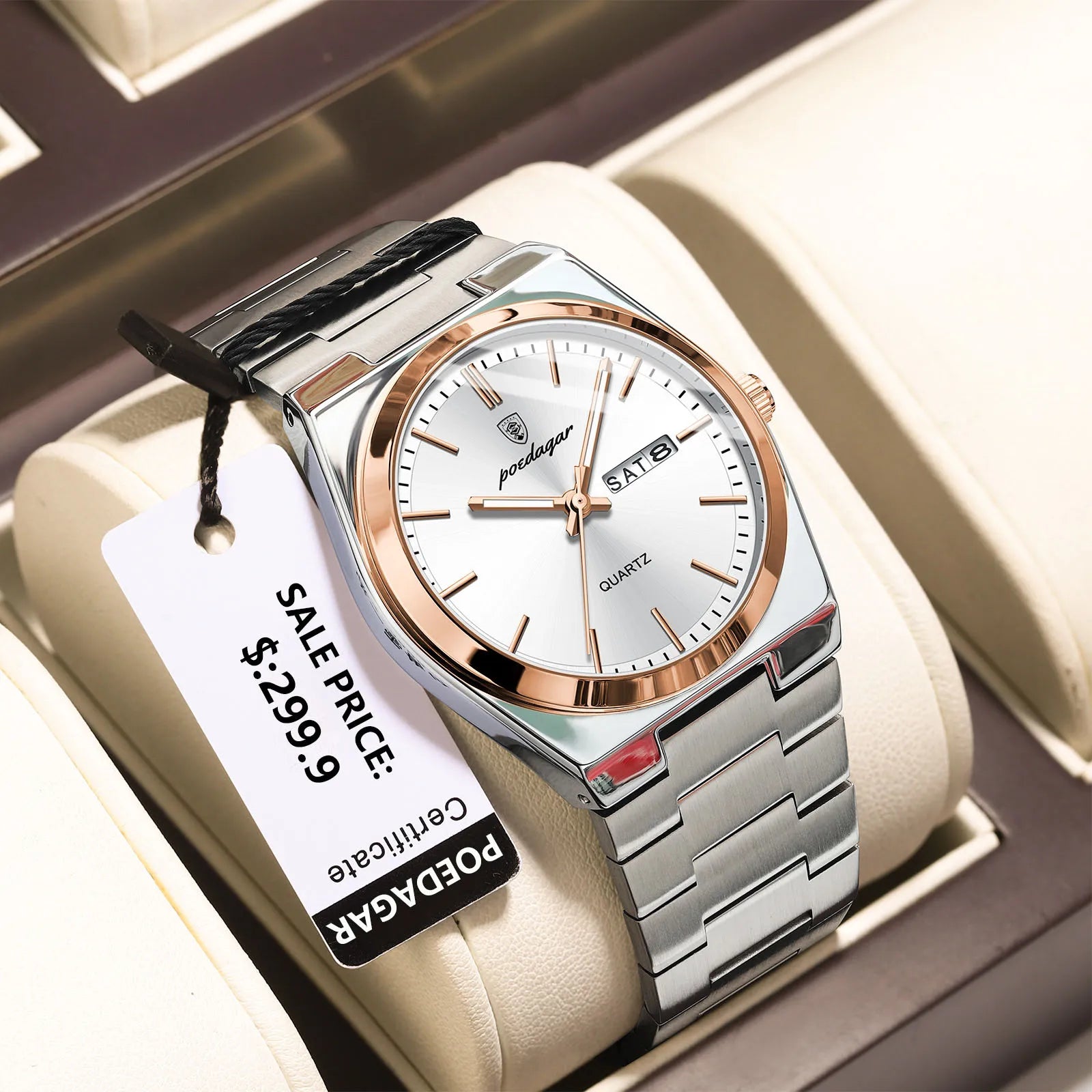 POEDAGAR Signature Luxury Watch – Classic Men’s Designer Timepiece