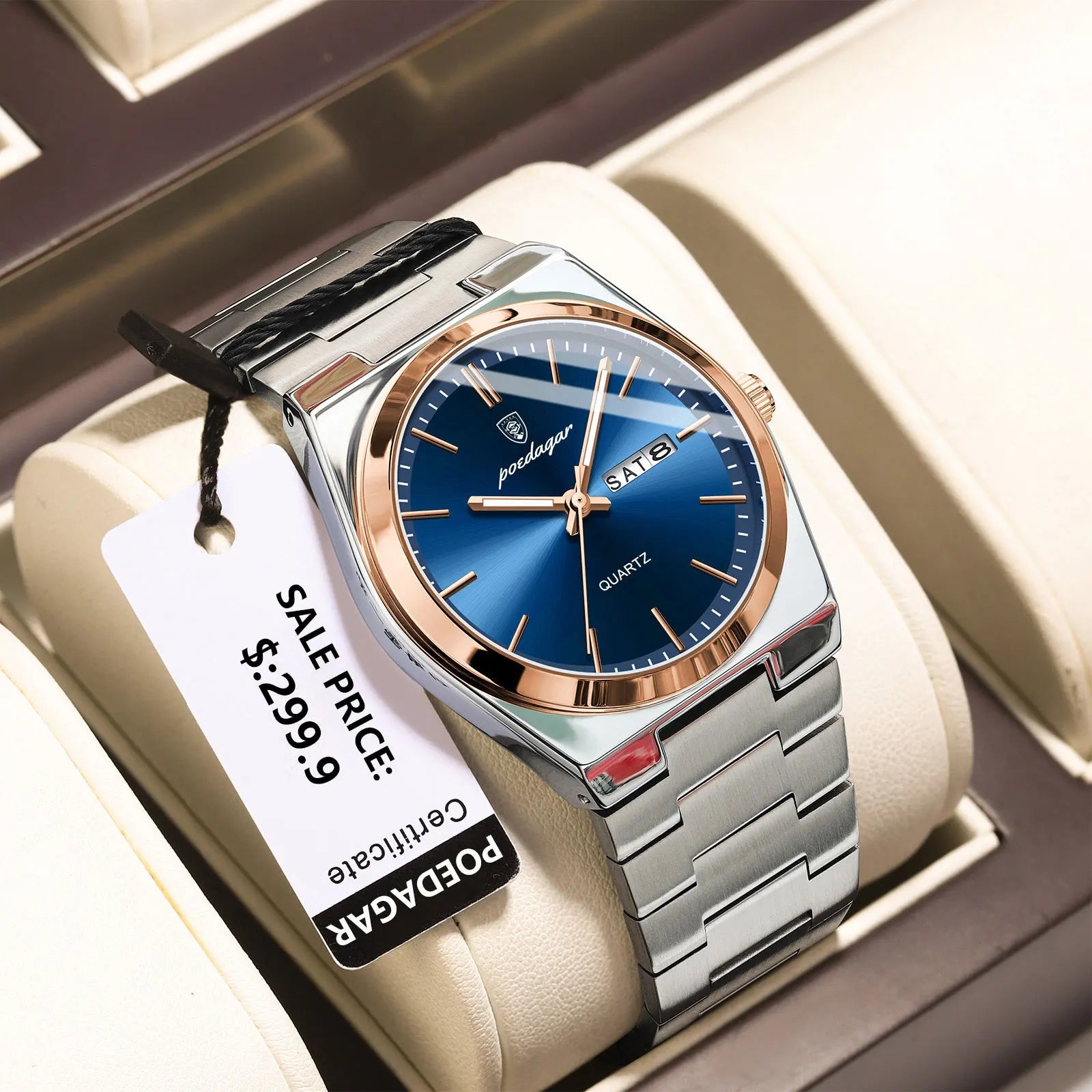 POEDAGAR Signature Luxury Watch – Classic Men’s Designer Timepiece