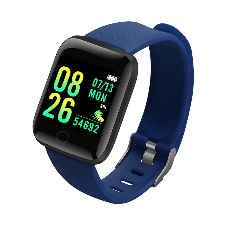 Smart Fitness Watch – Unisex Activity Tracker with Message Alerts for Android & iOS