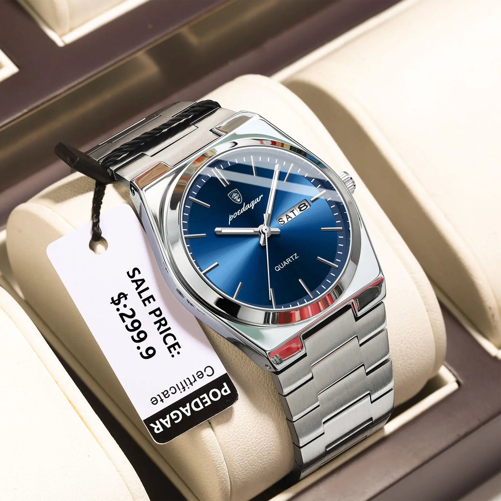 POEDAGAR Signature Luxury Watch – Classic Men’s Designer Timepiece