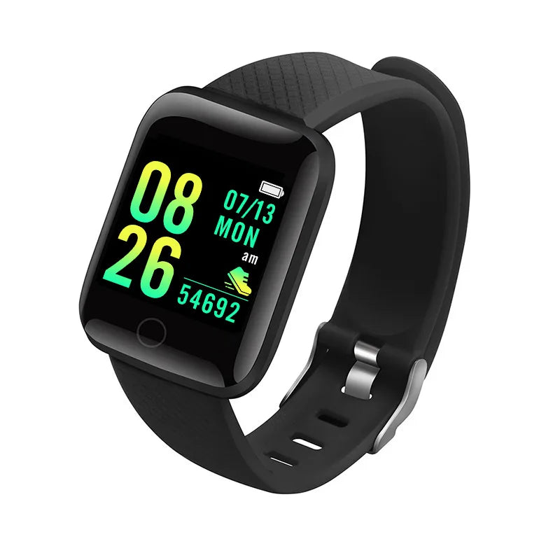 Smart Fitness Watch – Unisex Activity Tracker with Message Alerts for Android & iOS
