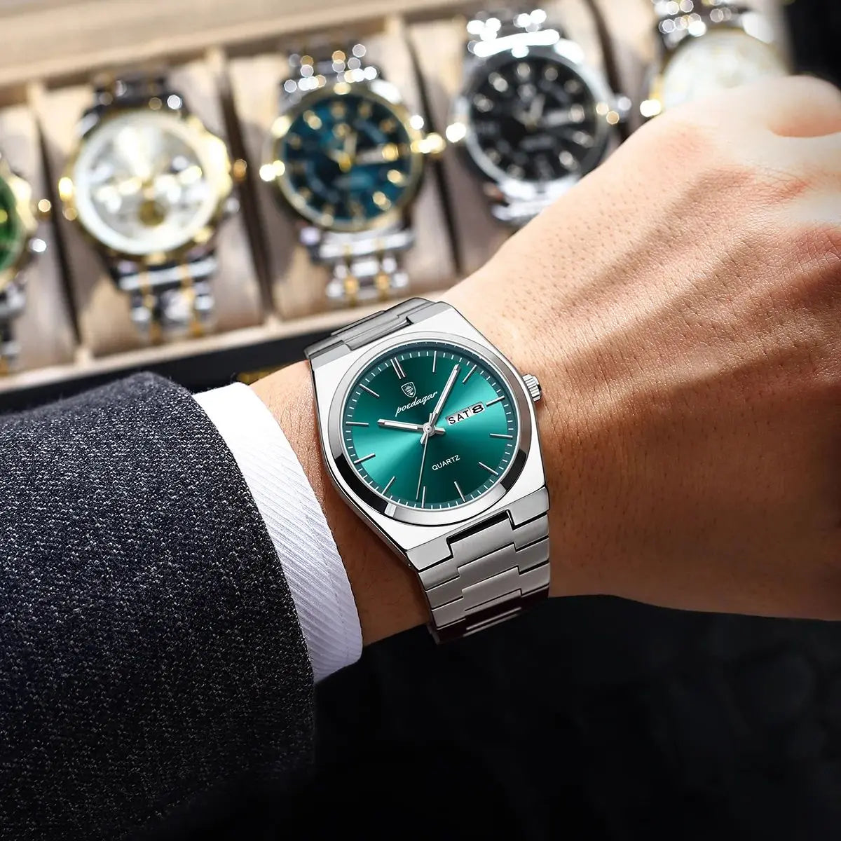 POEDAGAR Signature Luxury Watch – Classic Men’s Designer Timepiece