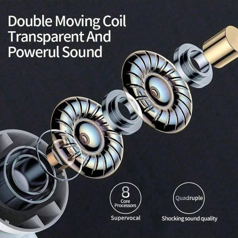 White Wireless Bluetooth Headphones – Sports & Workout Headset with Clear Calls