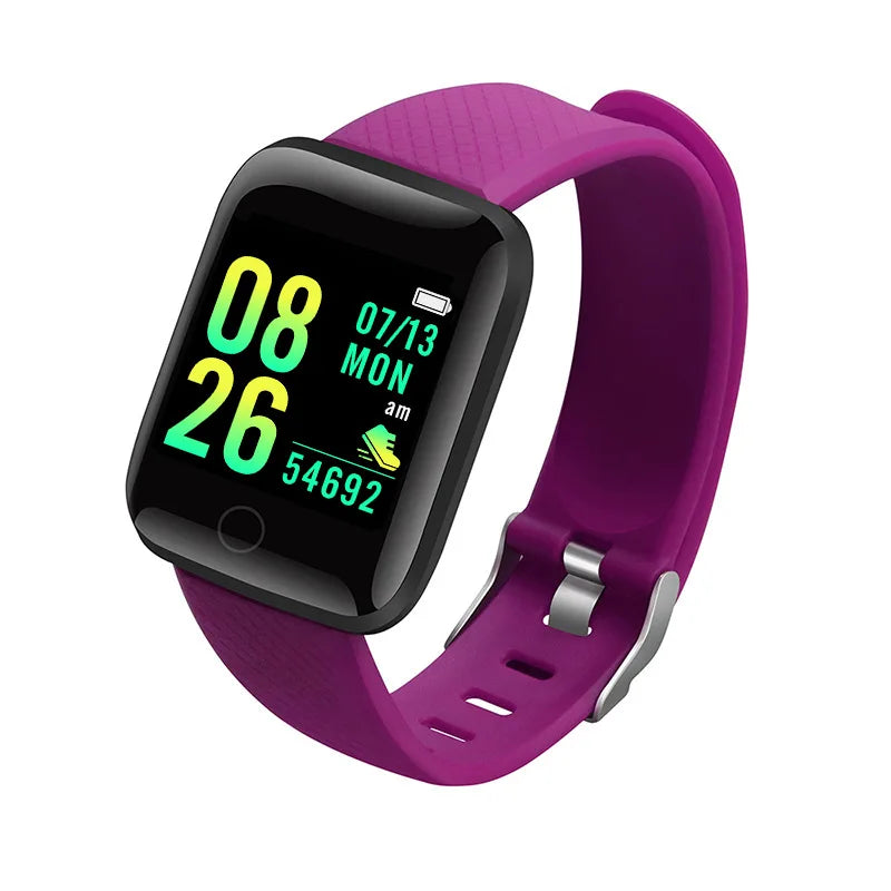 Smart Fitness Watch – Unisex Activity Tracker with Message Alerts for Android & iOS
