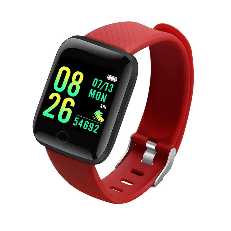 Smart Fitness Watch – Unisex Activity Tracker with Message Alerts for Android & iOS